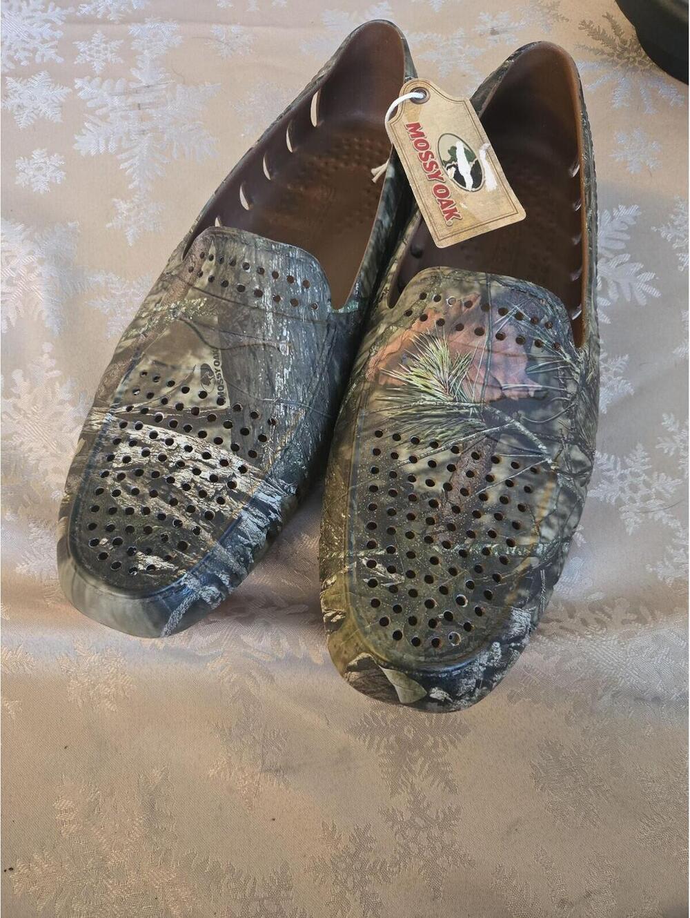 Mossy Oak Camouflage EVA Loafers Size 10 New with Tags